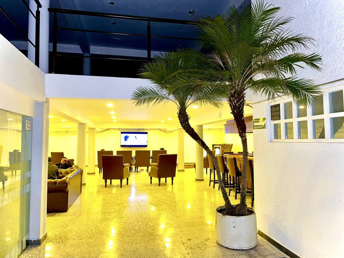 Bar and living room